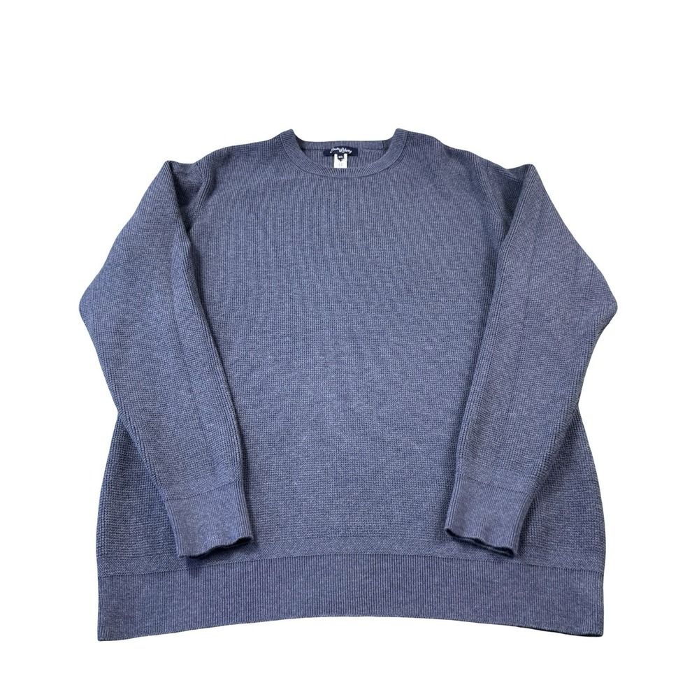 State & Liberty Blue Cotton Polyester Blend Knit Crewneck Sweater 3XL NWOT